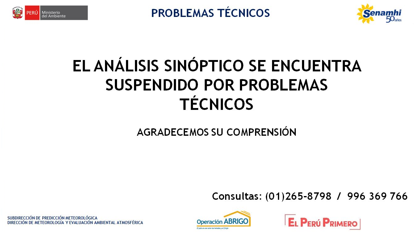 Análisis Sinóptico de Sudamerica - Análisis/imagenes